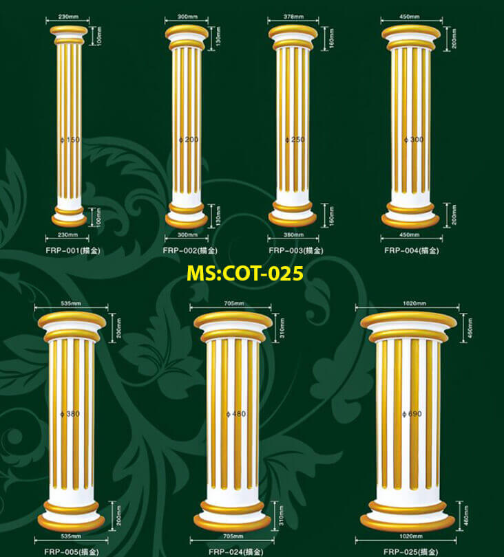 Phù điêu xi măng tại Nam định là giải pháp trang trí mặt tiền COT025